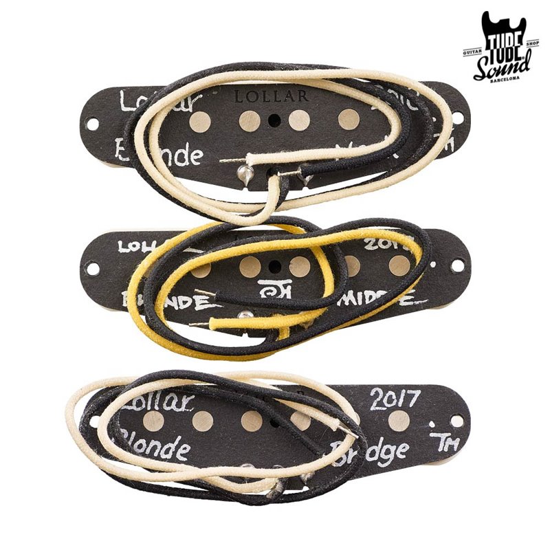 Lollar Strat Vintage Blonde Flat Set Parchment