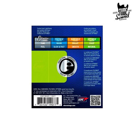 Elixir 19077 Electric NPS Optiweb Light Heavy 10-52
