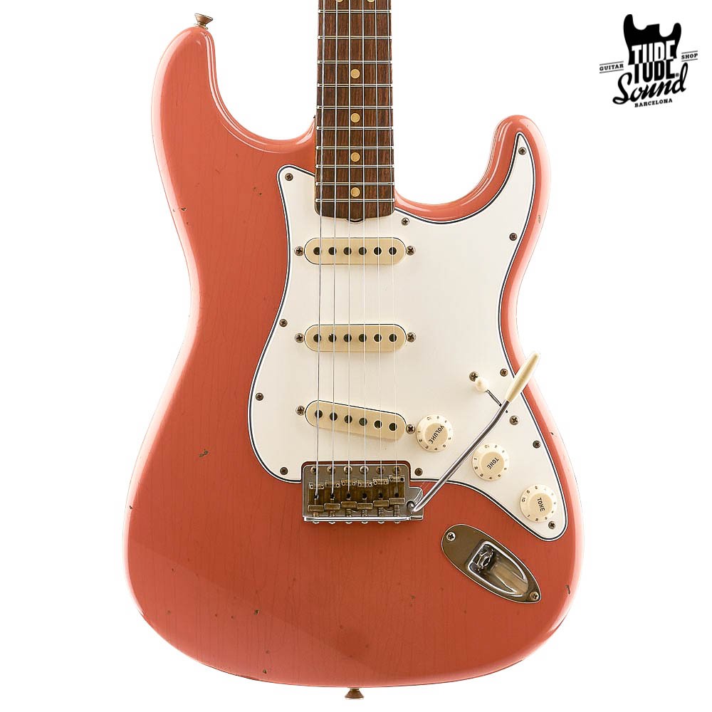 Fender Custom Shop Stratocaster 64 RW Journeyman Super Faded Aged Fiesta Red