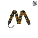 Fender 2" Monogrammed Strap Black Yellow Brown