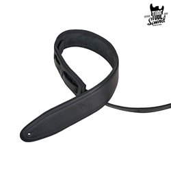 Bourbon Tube Sound 3" Leather Strap Black