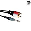 Ashton RCA26S  1 X 1/4 Stereo To 2 X RCA