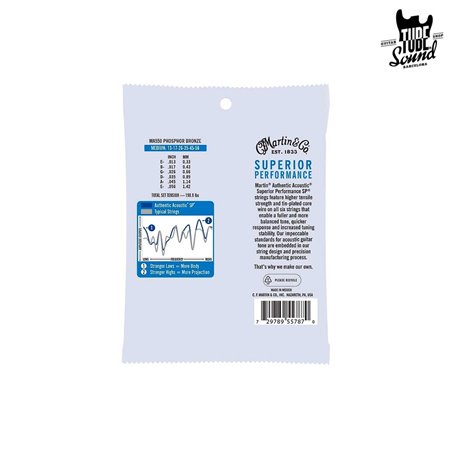 Martin MA550 Authentic SP Phosphor Bronze 92/8 Medium 13-56