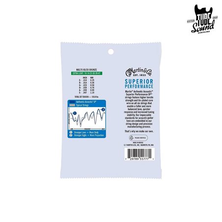 Martin MA170 Authentic SP Bronze 80/20 Extra Light 10-47