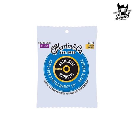 Martin MA175 Authentic SP Bronze 80/20 Custom Light 11-52