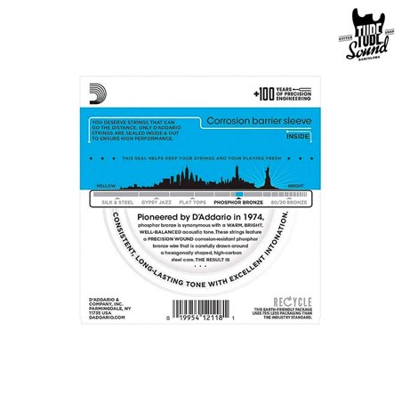 D'Addario EJ38 Phosphor Bronze Acoustic 12 String Light 10-47