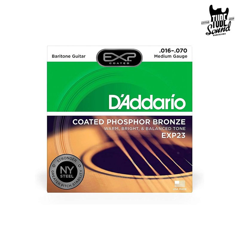 D'Addario EXP23 Phosphor Bronze Acoustic Baritone 16-70