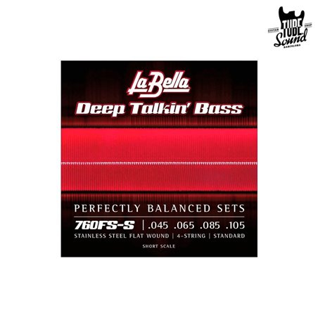La Bella 760FS-S Deep Talkin Bass Flatwound Short Scale 45-105