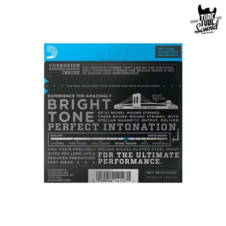 D'Addario EXL110 Nickel Wound Electric Regular Light 10-46