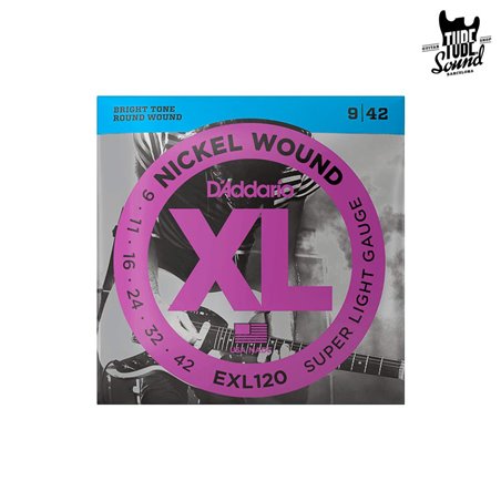 D'Addario EXL120 Nickel Wound Electric Super Light 09-42