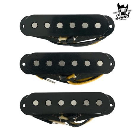 Lollar Strat Sixty-Four Flat Set Black