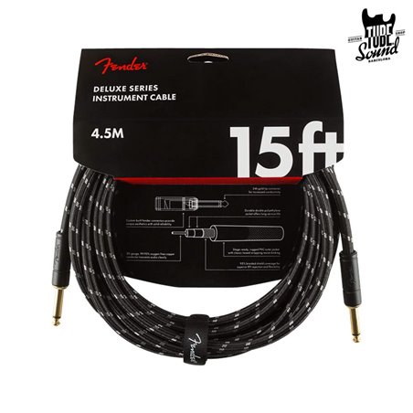 Fender Deluxe Series Cable Straight 4,5m Black Tweed