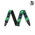 Fender Neon Monogrammed Strap Green Blue