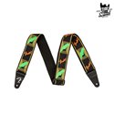 Fender Neon Monogrammed Strap Green Orange