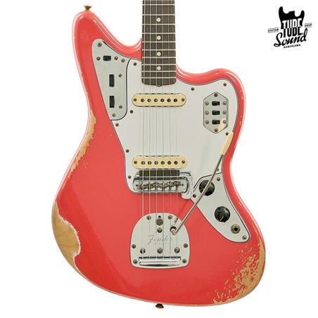 Fender Custom Shop Custom Order Jaguar 62 Matching Headstock RW Heavy Relic Fiesta Red