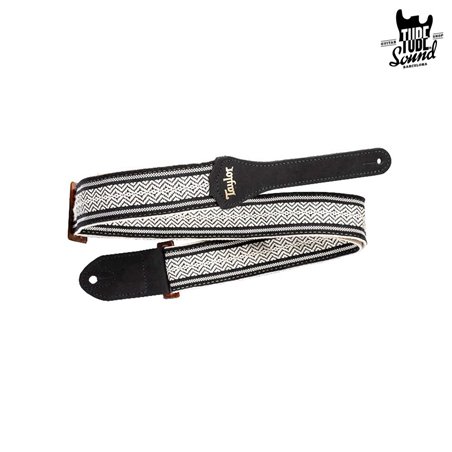 Taylor 2" Academy Jacquar Strap White Black