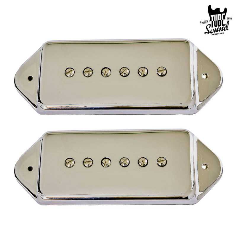 Lollar P-90 Dog Ear Casino Set Nickel