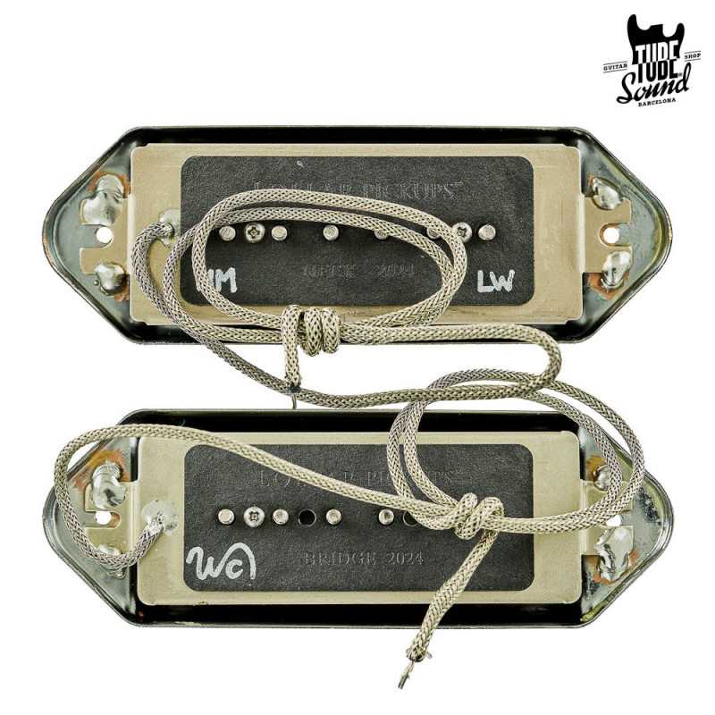 Lollar P-90 Dog Ear Casino Set Nickel