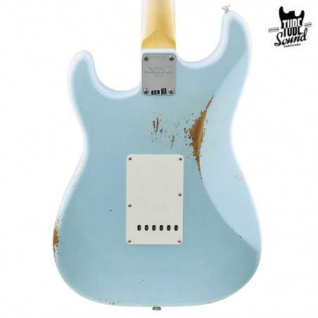 Fender Custom Shop Stratocaster Late 62 RW Relic CC Hardware Super Faded Daphne Blue