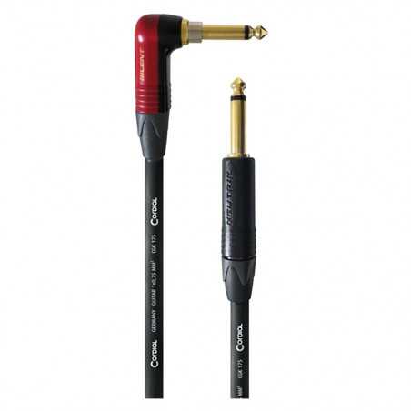 Cordial CSI 3 RP-SILENT Guitar Cable With Angled SilentPLUG 3m