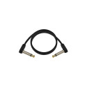 D'Addario PW-FPRR-02 Custom Series Flat Patch Cable Right Angle 2 ft