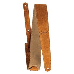 Taylor 2,5" Embroidered Suede Guitar Strap Honey Gold