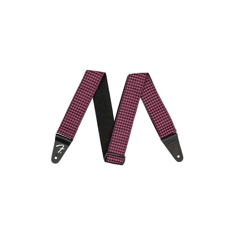 Fender Houndstooth Jackquard Strap Pink