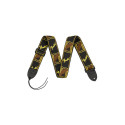 Fender 2" Monogrammed Strap Black Yellow Brown