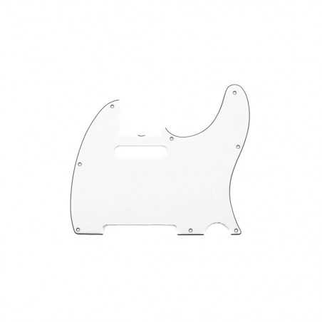 Fender Tele 64 Pickguard Pure Vintage 8 Holes 3-Ply Eggshell White