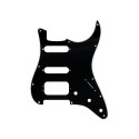 Fender Strat Pickguard 11 Holes 3-Ply HSS (3-Screw Humbucking Pickup Mount) Black
