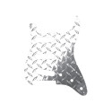Allparts PG 0559-010 Strat Pickguard Polished Aluminum Diamond Plate