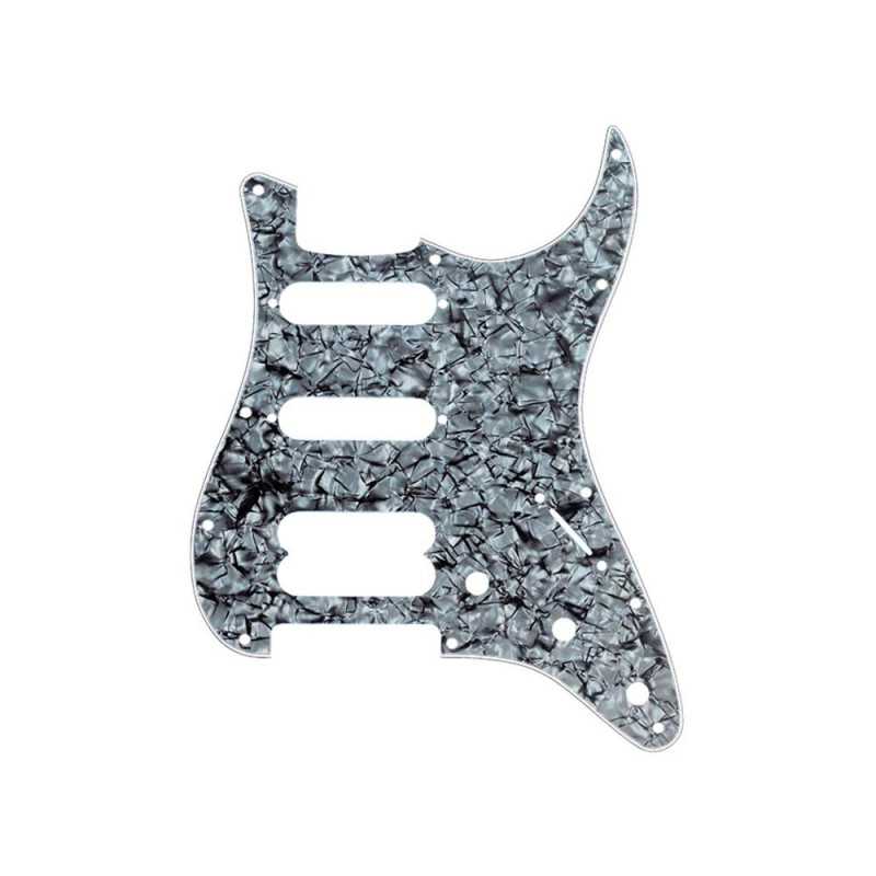 Fender Strat Pickguard 11 Holes Modern HSS Ultra Series Moto Black