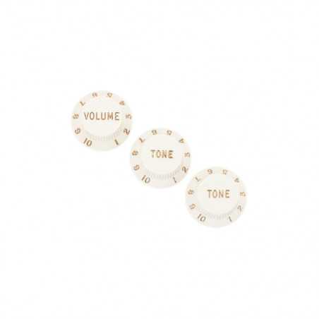 Fender Strat Knobs Parchment Set