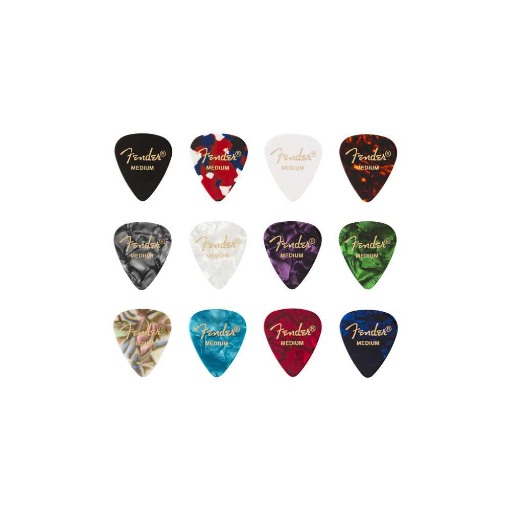 Fender 351 Celluloid Medley Picks Medium