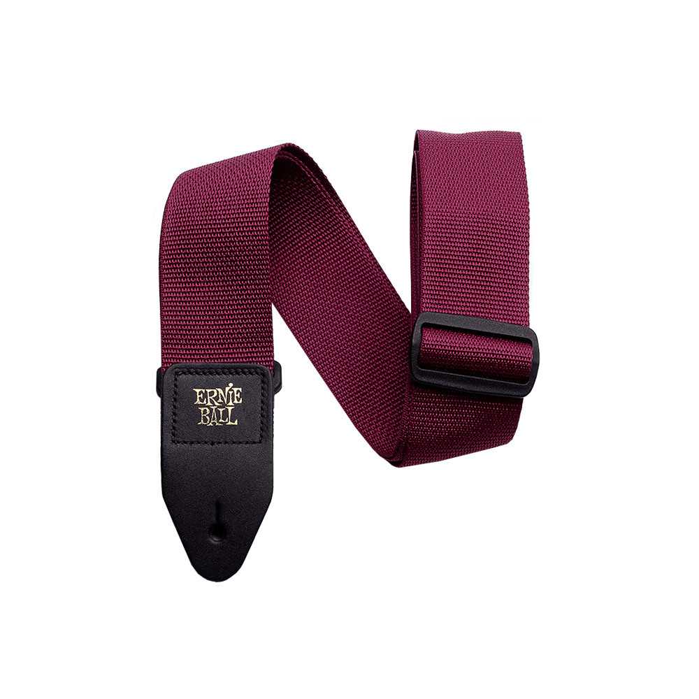 Ernie Ball Polypro Strap Burgundy