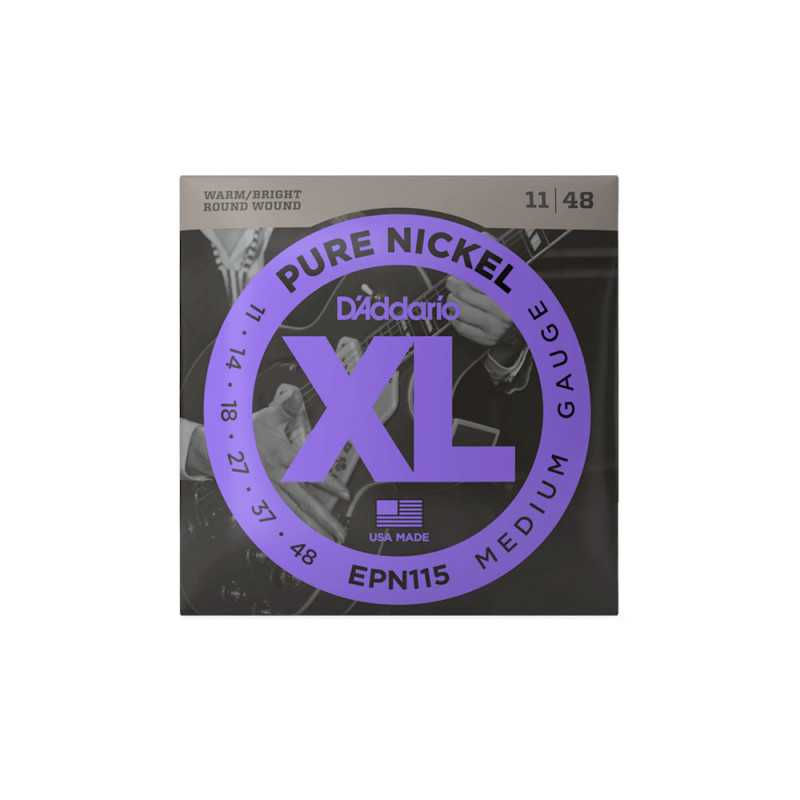 D'Addario EPN115 Pure Nickel Electric Medium 11-48