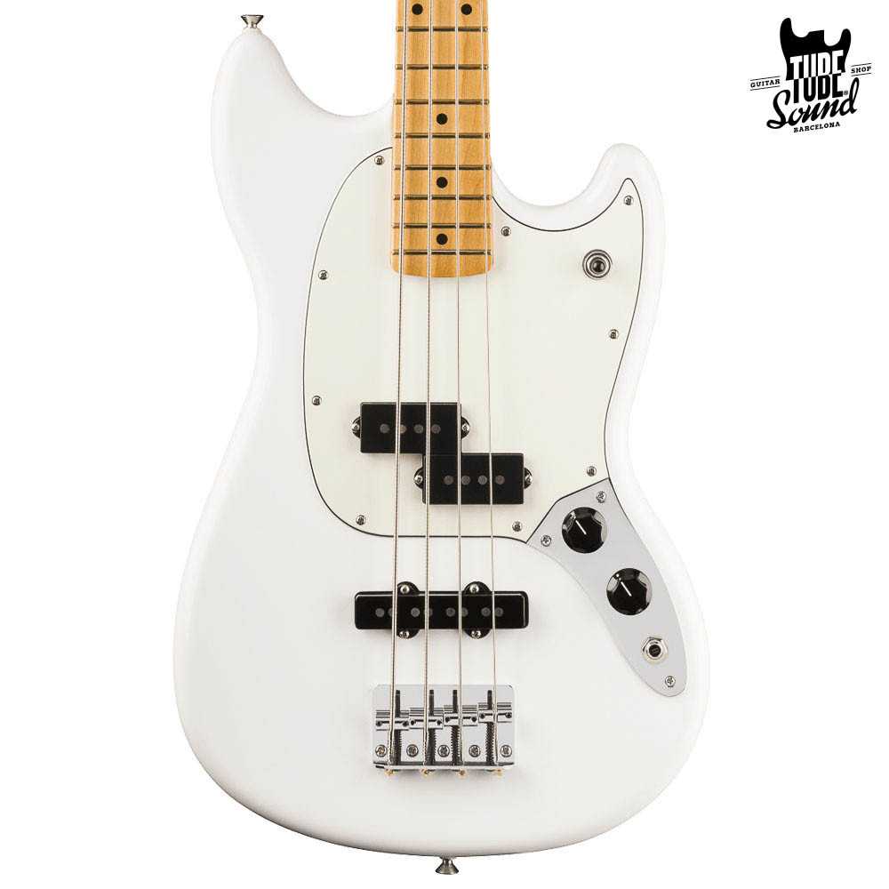 Fender Mustang Bass PJ Player II MN Polar White