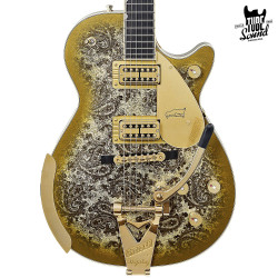 Gretsch G6134TG Ltd. Ed. Paisley Penguin String-Thru Bigsby Gold Paisley