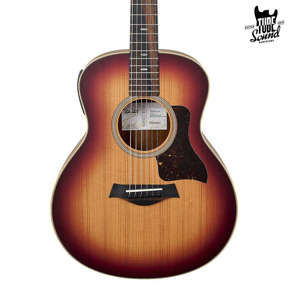 Taylor GS Mini e Sunset Blvd ES-B Rosewood Sunset Edgeburst