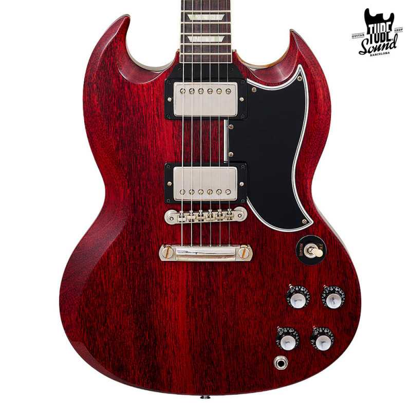 Gibson Custom Les Paul SG Standard 1961 Reissue Stop-Bar VOS Cherry Red