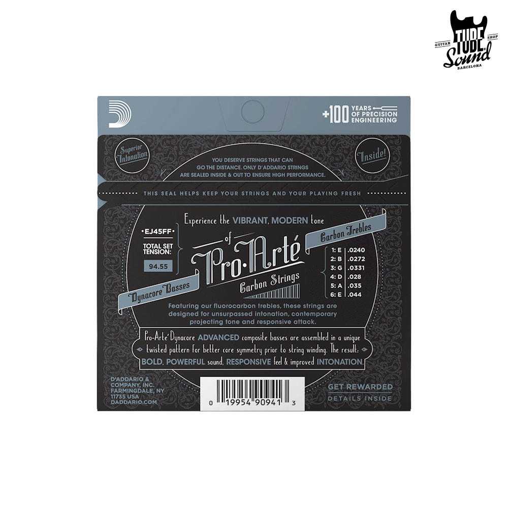 D'Addario EJ45FF Pro-Arté Carbon Classic Normal Tension 24-44