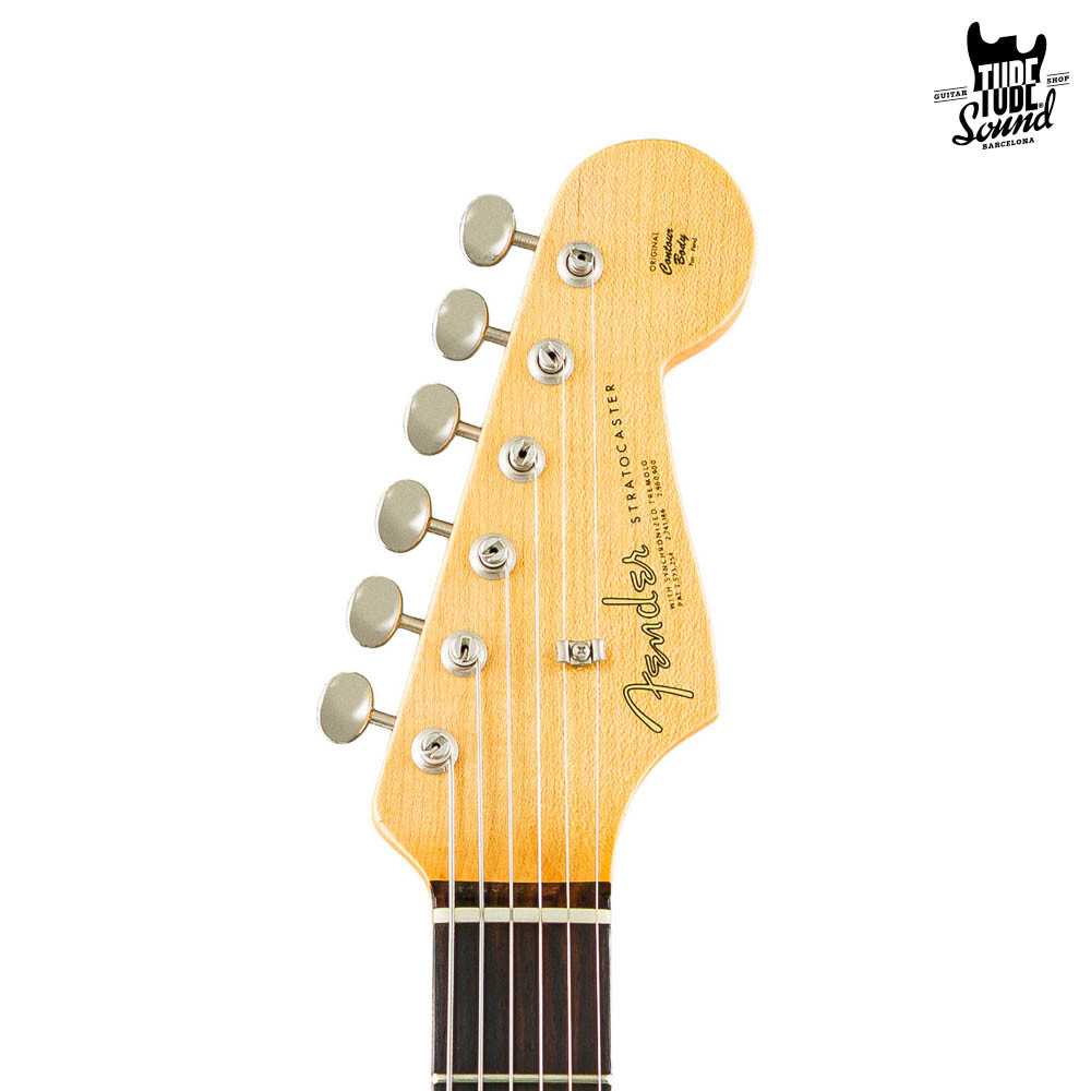 Fender Custom Shop Stratocaster Late 62 RW Relic CC Hardware Super Faded Daphne Blue