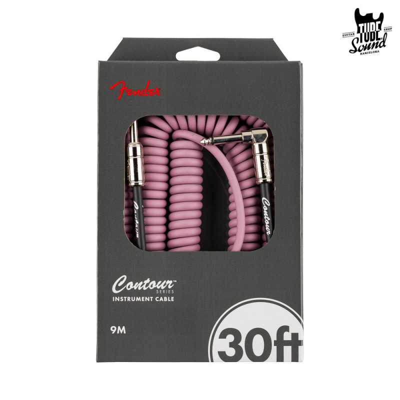 Fender Contour Series Coiled Cable 9m Burgundy Mist