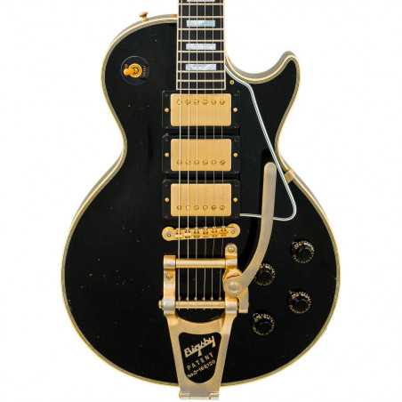 Gibson Custom Les Paul Custom 1957 Reissue 3-Pickup Bigsby Murphy Lab Light Aged Ebony
