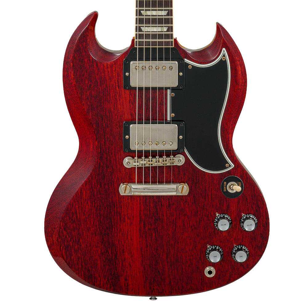 Gibson Custom Les Paul SG Standard 1961 Reissue Stop-Bar VOS Cherry Red