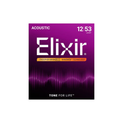 Elixir 16052 Phosphor Bronze Nanoweb Acoustic Light 12-53
