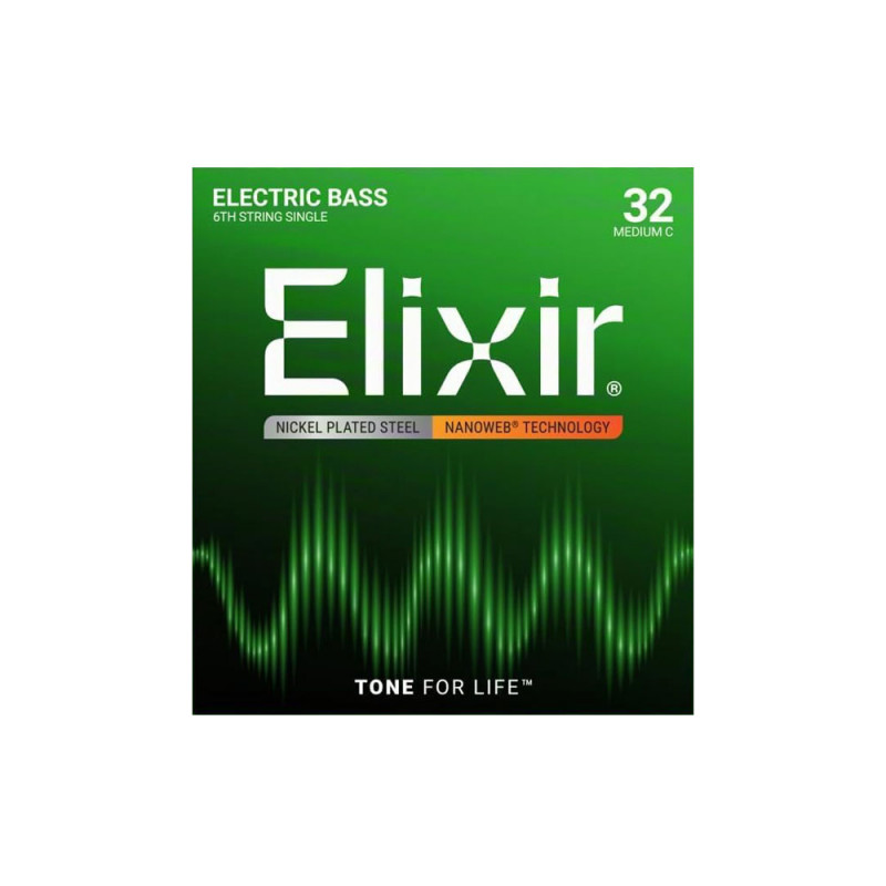Elixir 15332 NPS Nanoweb Bass 6 String Medium C .032