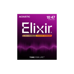 Elixir 16002 Phosphor Bronze Nanoweb Acoustic Extra Light 10-47
