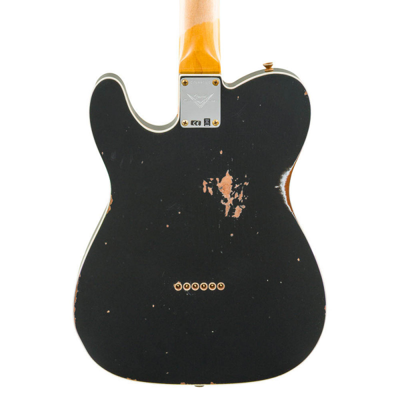 Fender Custom Shop Telecaster Custom Double Esquire Ltd. Ed. RW Relic Black