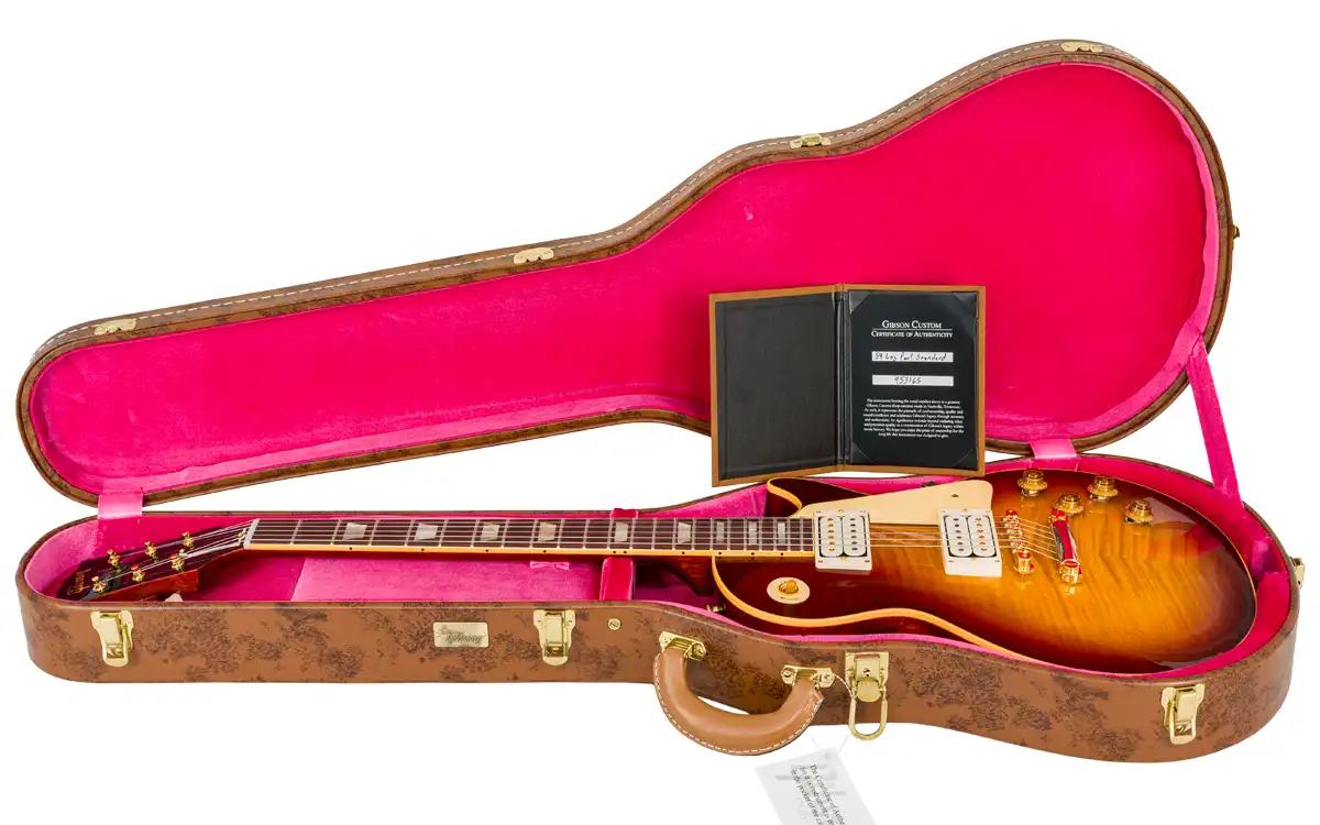 Gibson Custom Les Paul Standard 1959 Reissue Dark Cherry Burst Gloss